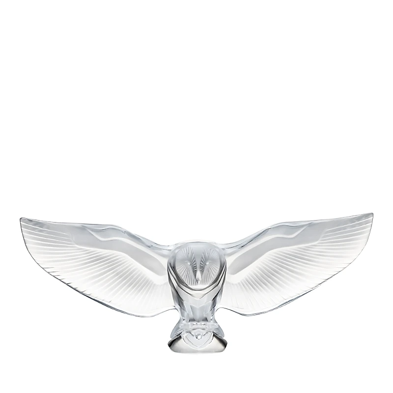 Lalique Barn Owl, Clear