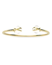 L. Klein 18K Yellow Gold Prisma Crystal Quartz Bangle Bracelet
