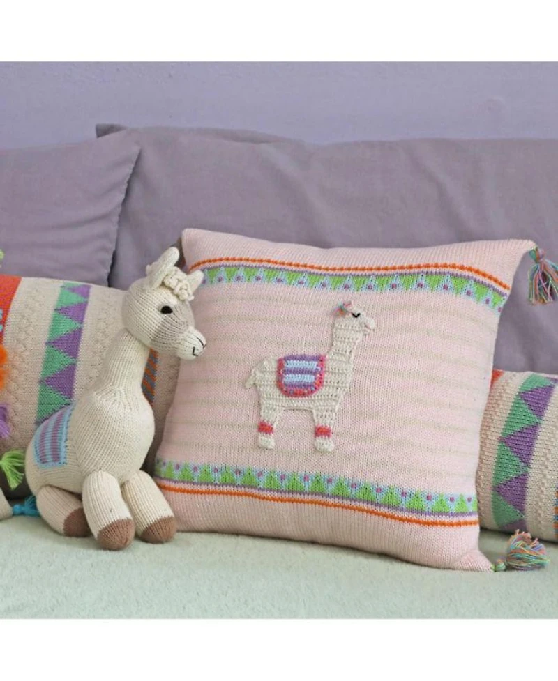 Llama Pillow, 12" x 12"