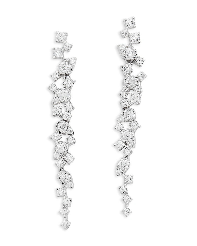 Bloomingdale's Fine Collection Diamond Scatter Drop Earrings