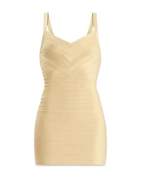 Icon Metallic Bandage Bustier Mini Dress