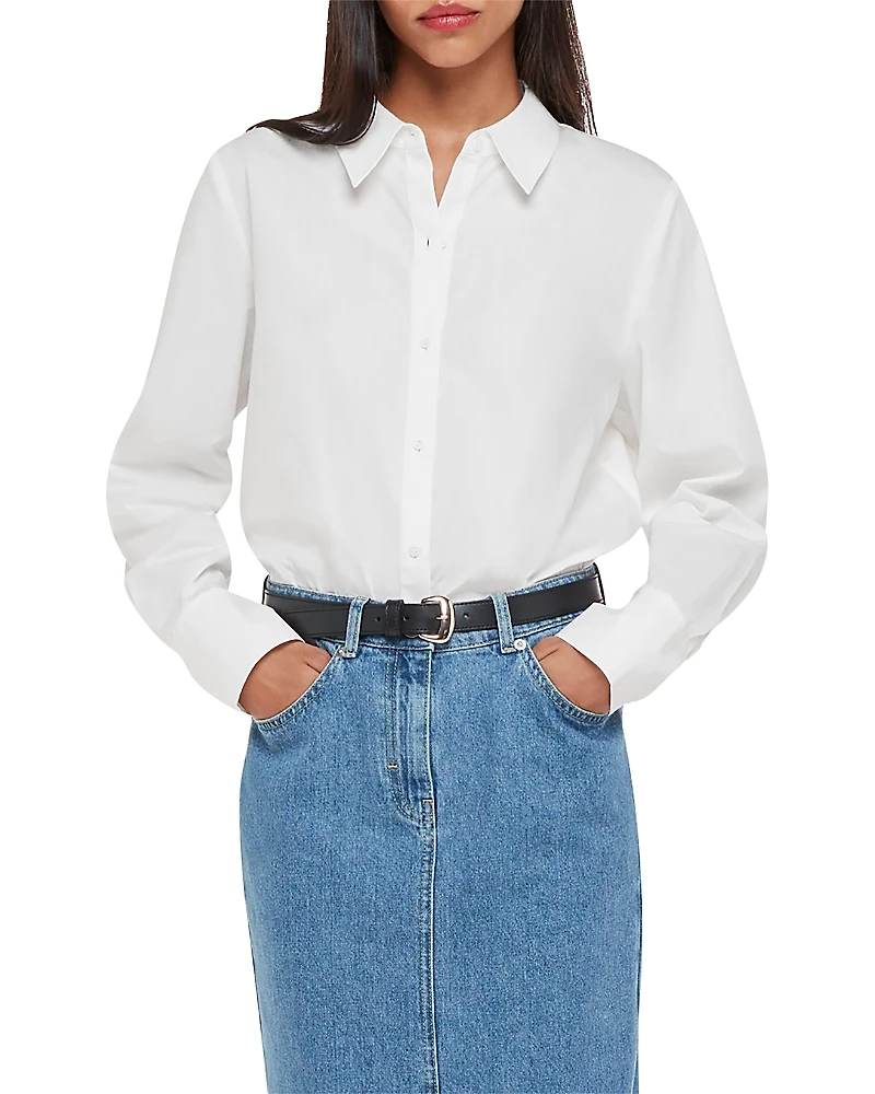 Whistles Boxy Cotton Shirt