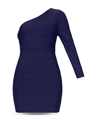 One Shoulder Bandage Mini Dress