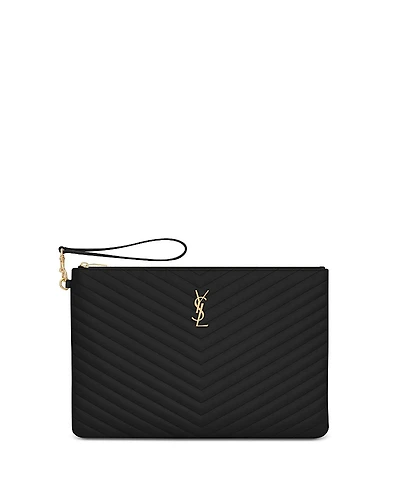 Saint Laurent Cassandre Matelasse Document Holder Pouch