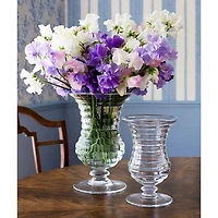 Ripples 8.5" Footed Flower Vase