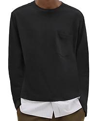 Cotton Jersey Long Sleeve Combo Tee