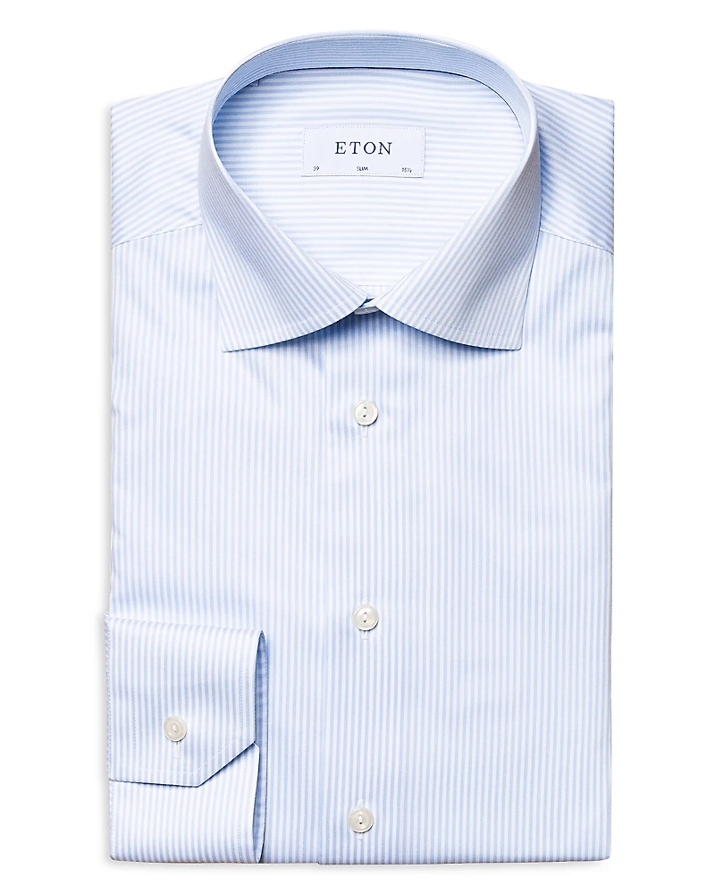 Eton Contemporary Fit Bengal Stripe Dress Shirt