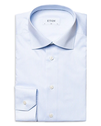 Eton Contemporary Fit Bengal Stripe Dress Shirt
