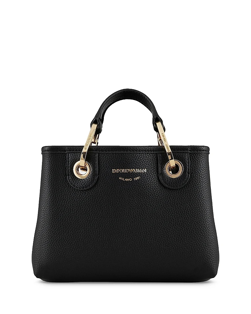 Emporio Armani MyEA Mini Black Shopper Tote Bag