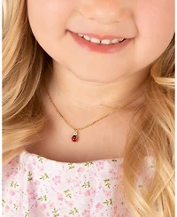 Children's 14K Gold Lil' Ladybug Girls' 12-14" Necklace
