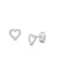 Children's 14K Gold Love of Mine Studs Girls' Screw Back Earrings