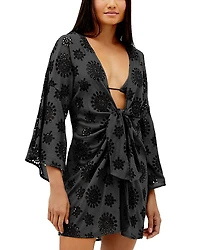 ViX Eyelet Perola Knot Short Swim Cover Up