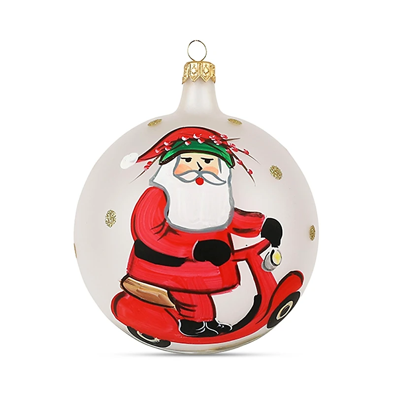 Vietri Old St. Nick Vespa Ornament