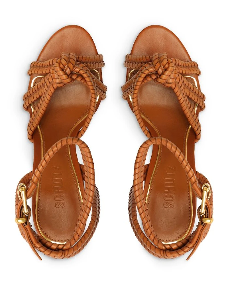 Women's Kathleen Knotted Ankle Strap Platform Sandals