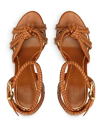 Women's Kathleen Knotted Ankle Strap Platform Sandals