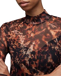 Hanna Spark Turtleneck Midi Dress