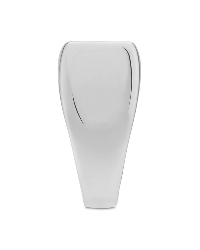 Sterling Silver Diagonal Interlocking G Square Signet Ring
