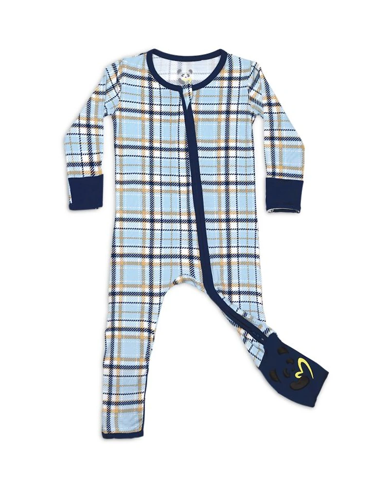 Unisex Holiday Plaid Convertible Footie - Baby, Little Kid