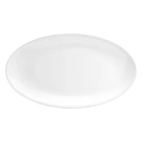 L'Objet Soie Tresse White Oval Platter, Large