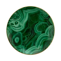 L'Objet Malachite Dessert Plate, Set of 4