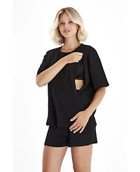 Anytime Anywhere Side Zip Maternity/Nursing Tee