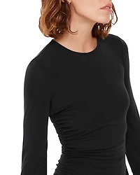 Asymmetric Jersey Midi Dress