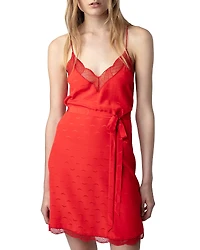 Zadig & Voltaire Silk Jacquard Wings Print Dress