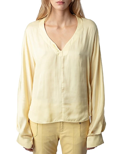 Zadig & Voltaire Tonastir Satin Blouse