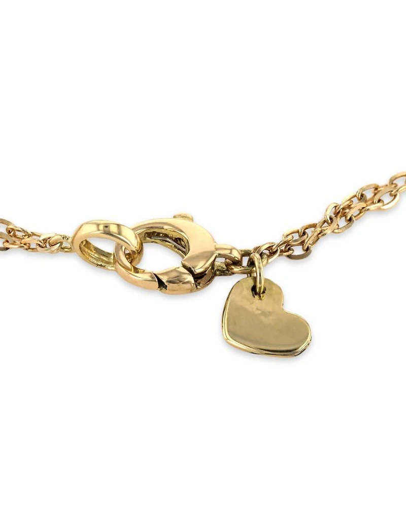 18K Yellow Gold Via Caneva Single Strand Horsebit Link Bracelet