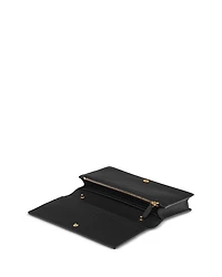 Diamond Leather Wallet on a Chain