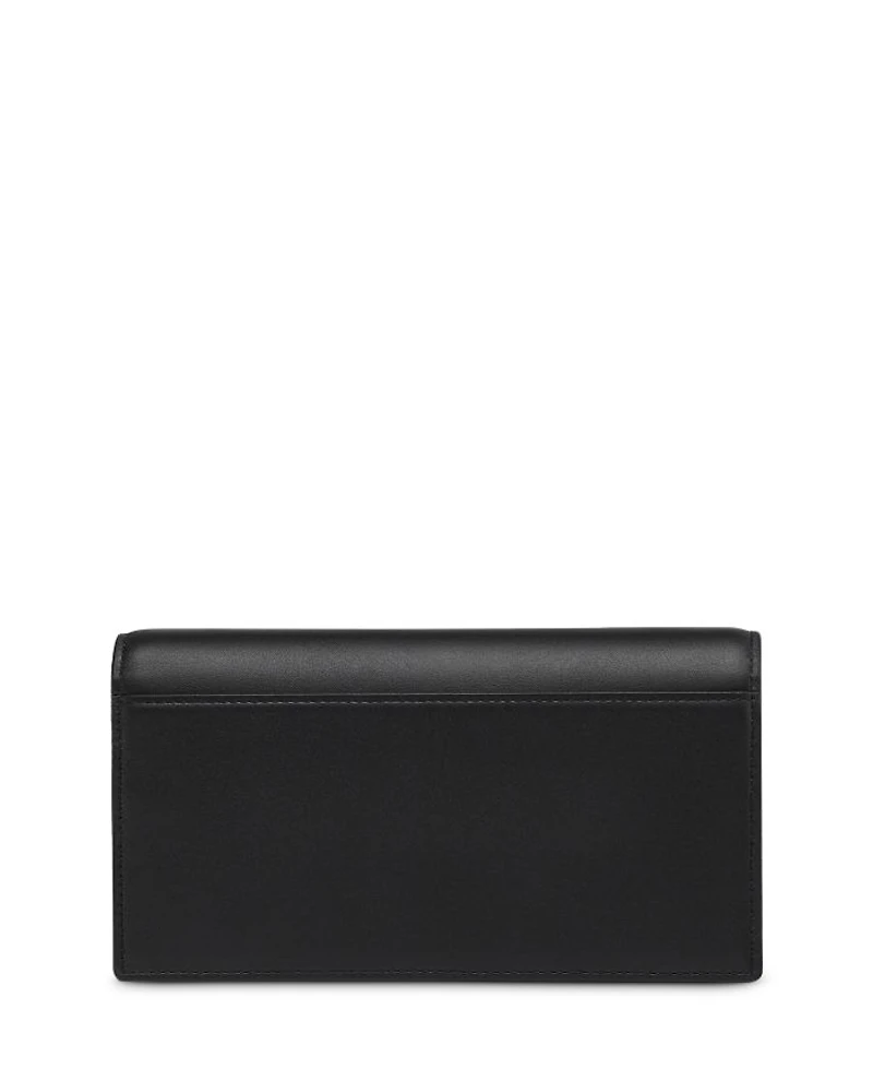 Diamond Leather Wallet on a Chain