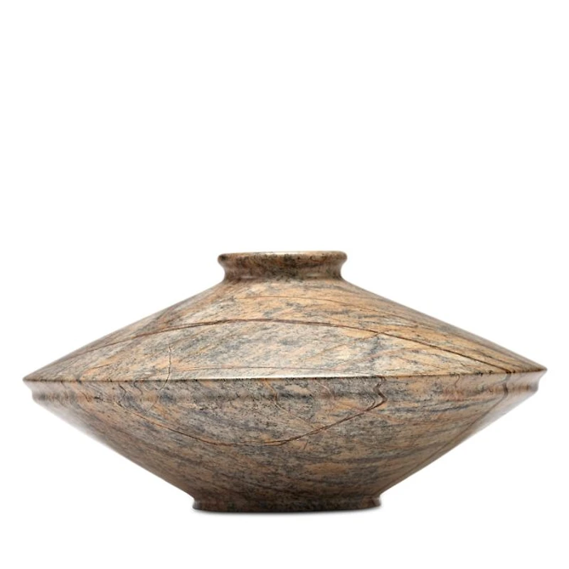 x Kelly Wearstler Dune Brown Marble Vase