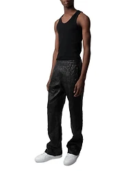 Pacha Crinkle Leather Pants