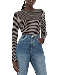 Essential Slim Striped Crewneck Top