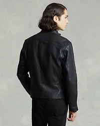 Lambskin Leather Café Racer Jacket