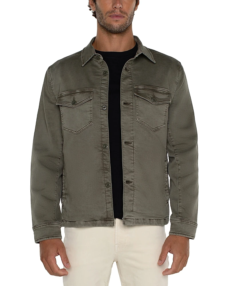 Liverpool Los Angeles Long Sleeve Flap Pocket Overshirt