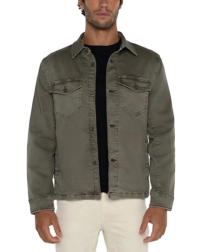 Liverpool Los Angeles Long Sleeve Flap Pocket Overshirt