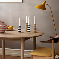Kahler Omaggio Nuovo Candle Holder Dark Blue