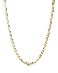 Ettika Initial Herringbone Chain Necklace