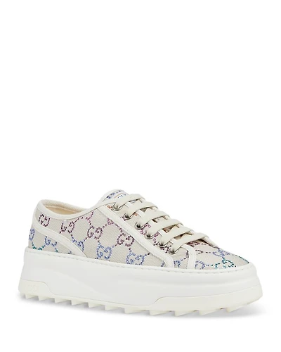 Women's Lace Up Low Top Platform Sneakers