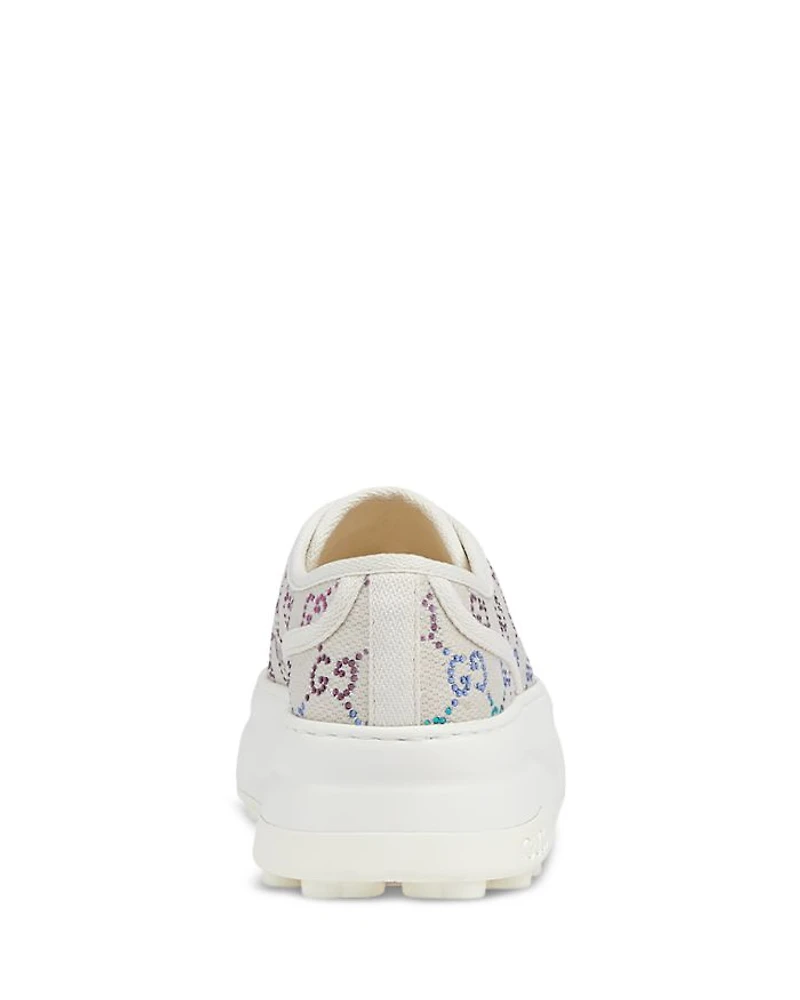 Women's Lace Up Low Top Platform Sneakers