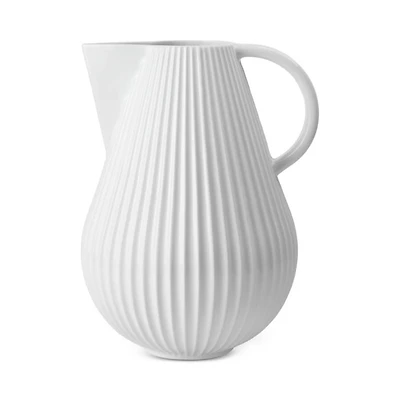 Lyngby Porcelain Tura Jug Vase, White