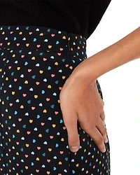 Scattered Hearts Midi Skirt