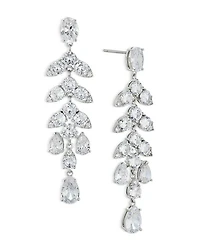Chandelier Earrings in Rhodium Plated