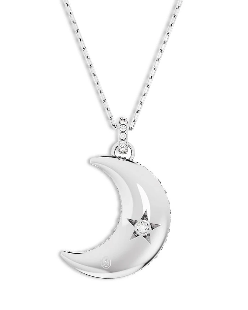 Luna Crystal Pendant Necklace, 15.75-18.5"