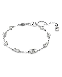 Mesmera Mixed Cut Scatter Bracelet in Rhodium Plated