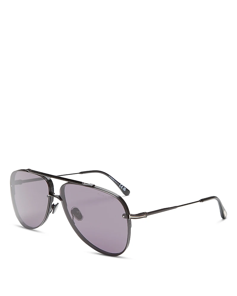 Tom Ford Metal Pilot Sunglasses, 62mm