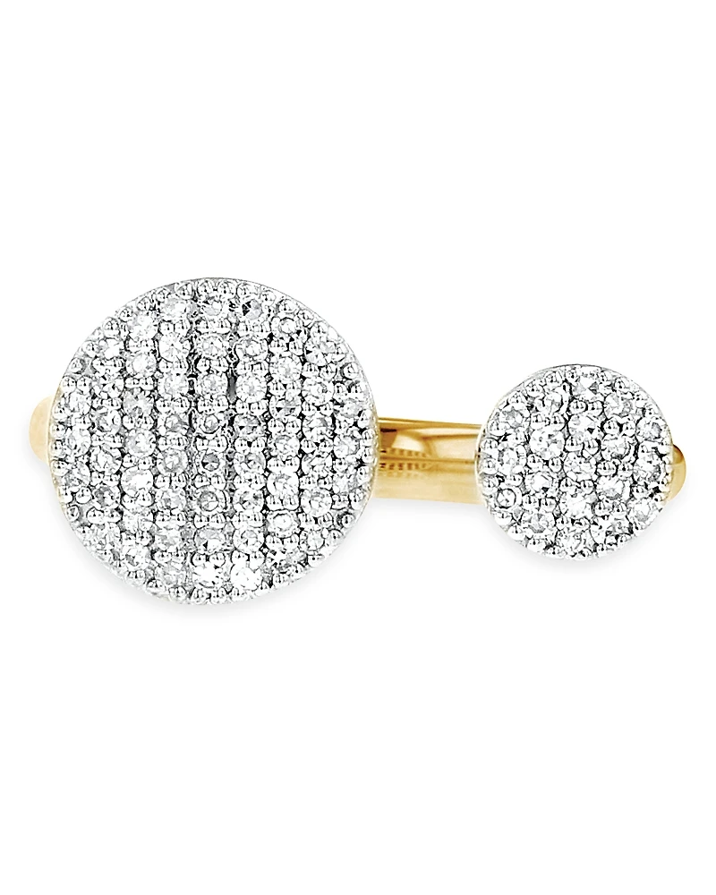 Phillips House Rhodium & 14K Yellow Gold & Diamond Double Open Infinity Ring