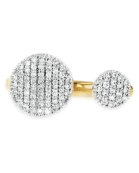 Phillips House Rhodium & 14K Yellow Gold & Diamond Double Open Infinity Ring