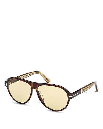Tom Ford Quincy Pilot Sunglasses, 59mm